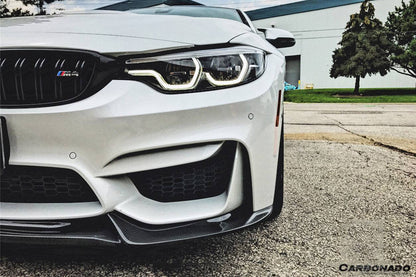 Carbonado 2014-2020 BMW M3 F80 M4 F82 VA Style Carbon Fiber Front Lip
