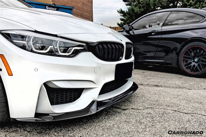 Carbonado 2014-2020 BMW M3 F80 M4 F82 VA Style Carbon Fiber Front Lip