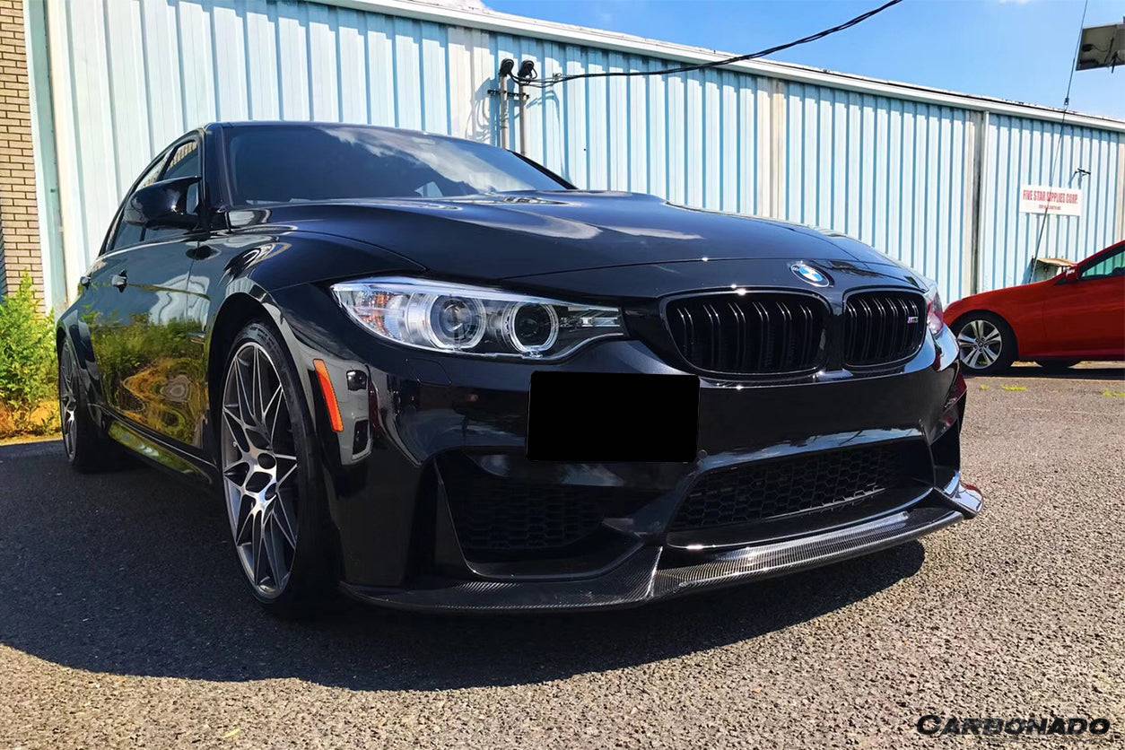 Carbonado 2014-2020 BMW M3 F80 M4 F82 VA Style Carbon Fiber Front Lip