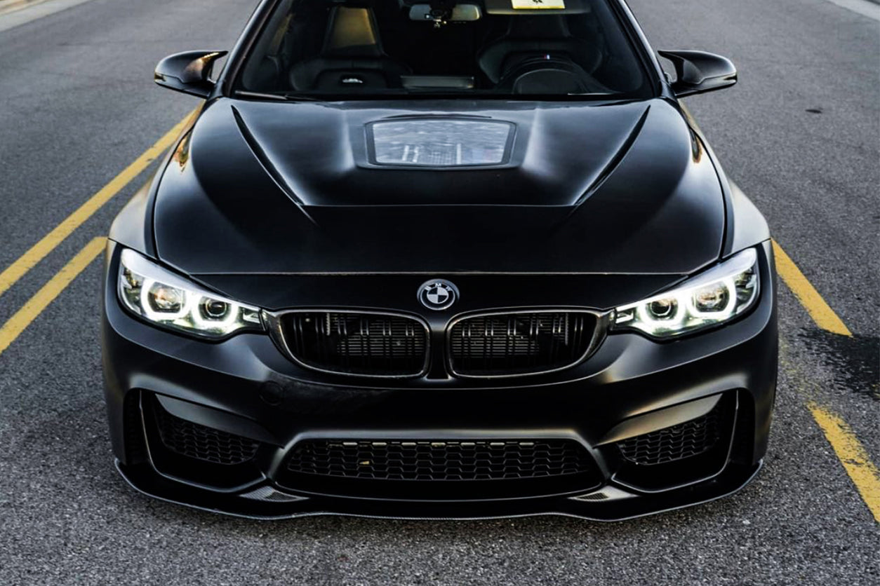Borde delantero de fibra de carbono estilo SM para BMW M3 F80 M4 F82 (2014-2020)