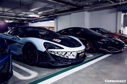 Carbonado 2018-2021 McLaren 600LT Carbon Fiber Front Bumper Side Splitter