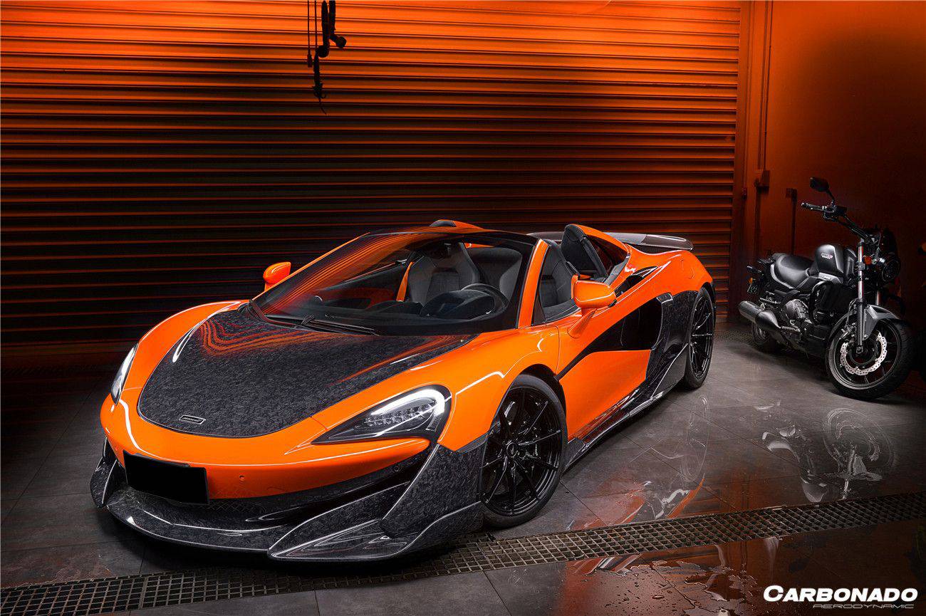 Carbonado 2018-2021 McLaren 600LT Carbon Fiber Front Bumper Side Splitter