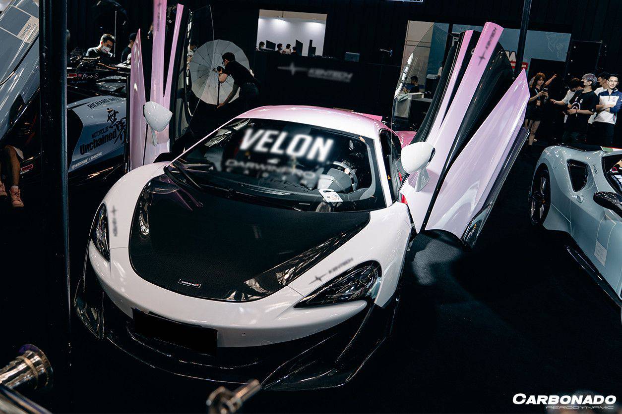 Carbonado 2018-2021 McLaren 600LT Carbon Fiber Front Bumper Side Splitter