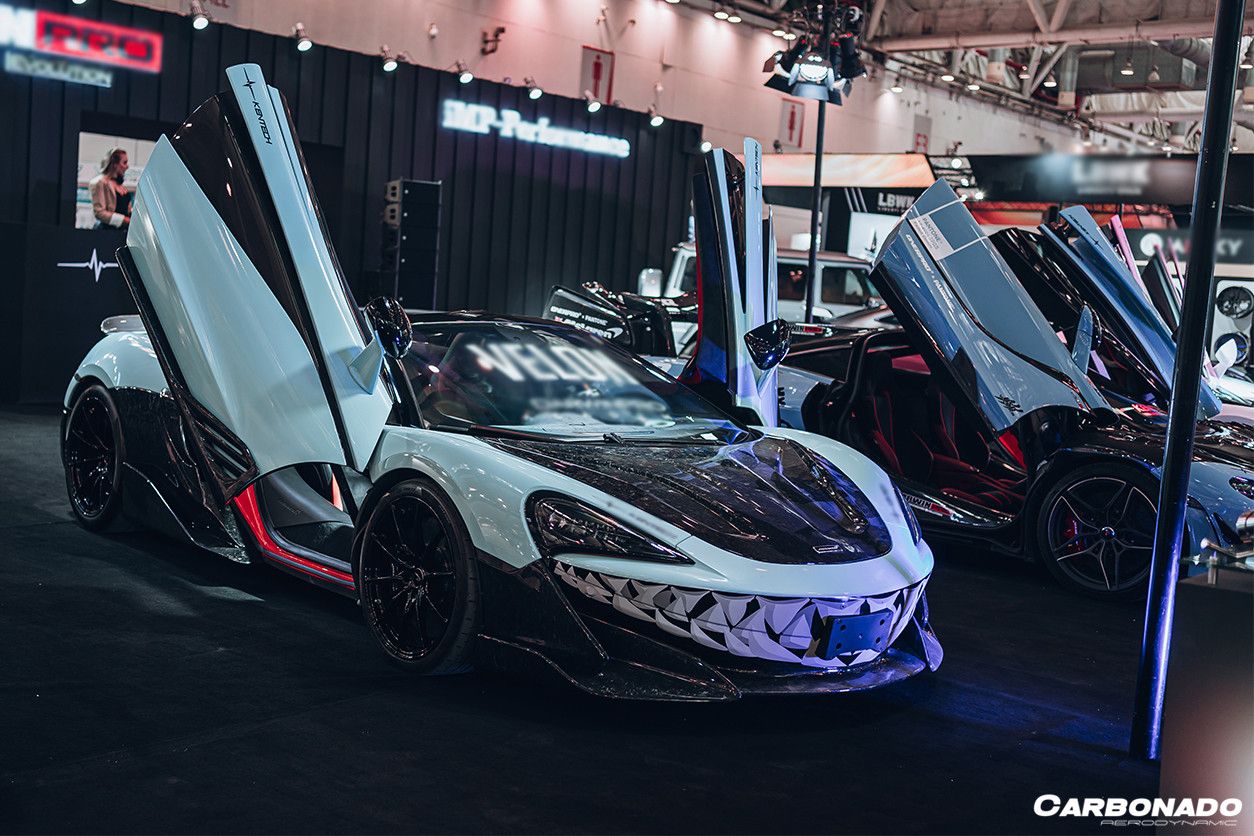 Carbonado 2018-2021 McLaren 600LT Carbon Fiber Front Bumper Side Splitter