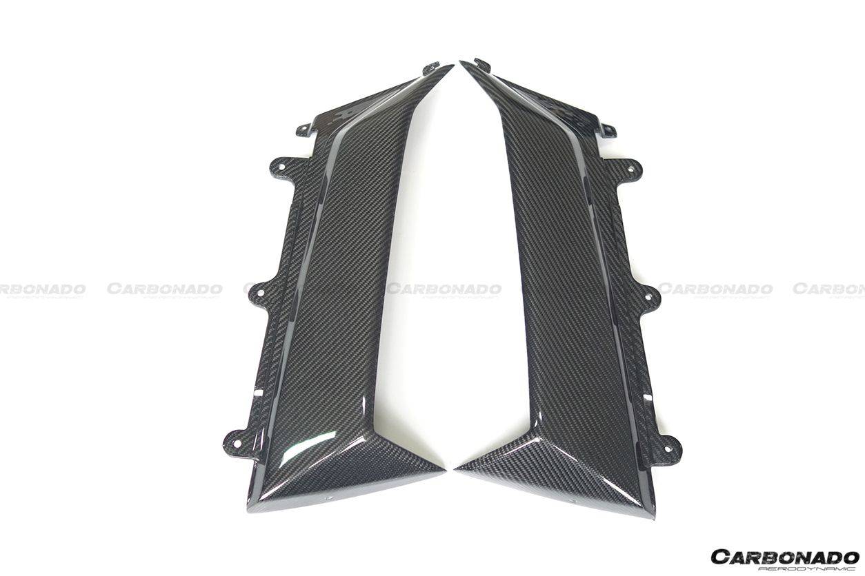 Carbonado 2011-2016 Lamborghini Aventador LP700 Coupe OEM Style Carbon Fiber Quarter Panel Fender Vent Outside
