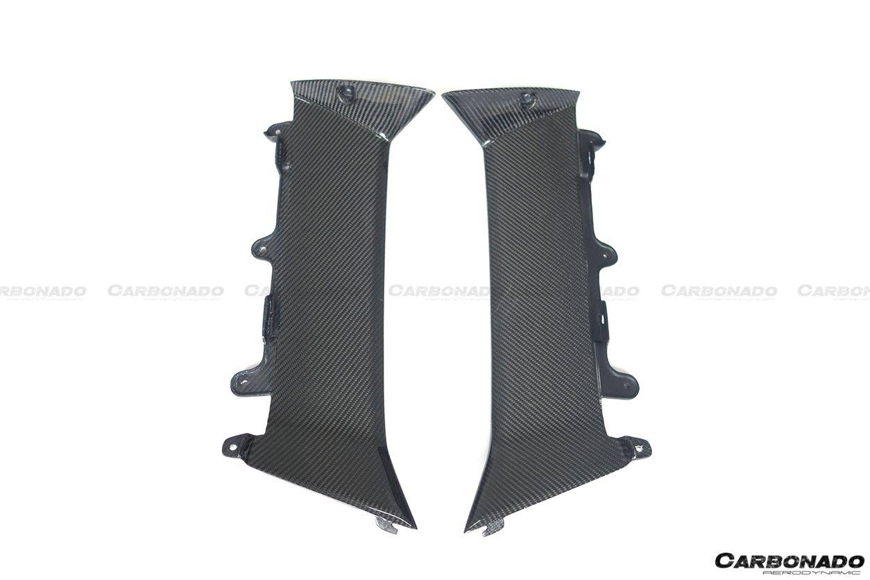 Carbonado 2011-2016 Lamborghini Aventador LP700 Coupe OEM Style Carbon Fiber Quarter Panel Fender Vent Outside