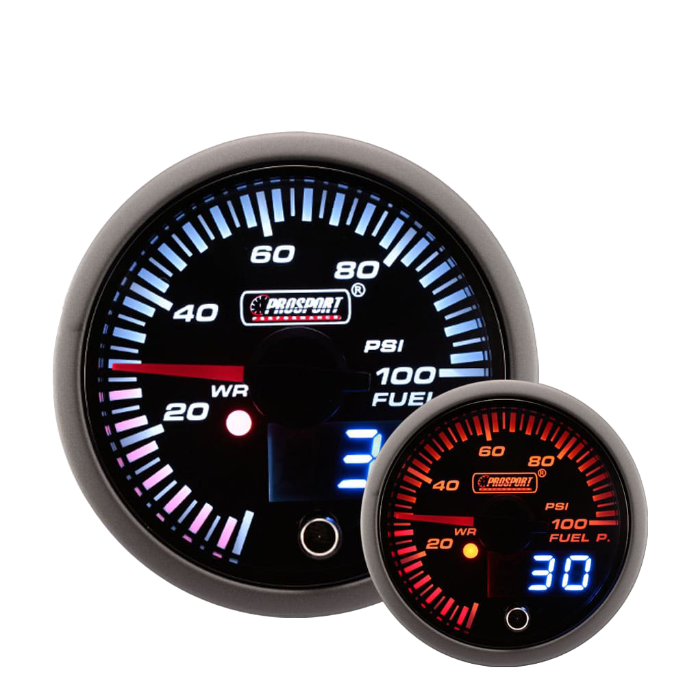 Prosport 2-3/8" JDM Electrical Fuel Pressure Gauge