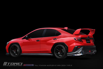 Tomei Full Titanium Single Exit Muffler (Type-R) | 2022+ WRX - 6