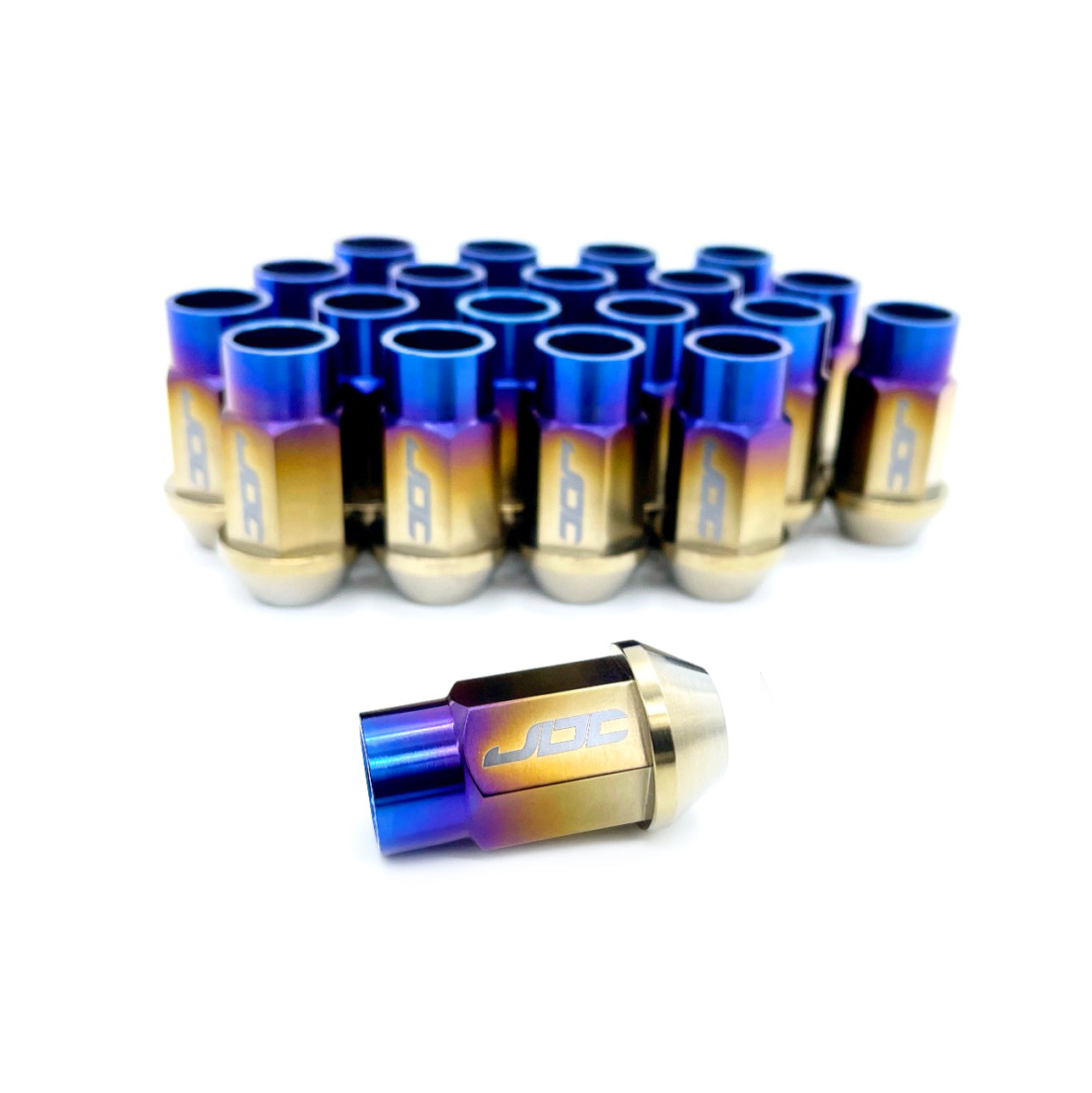 JDC Titanium Open-End Lug Nuts M12x1.5mm (Universal)