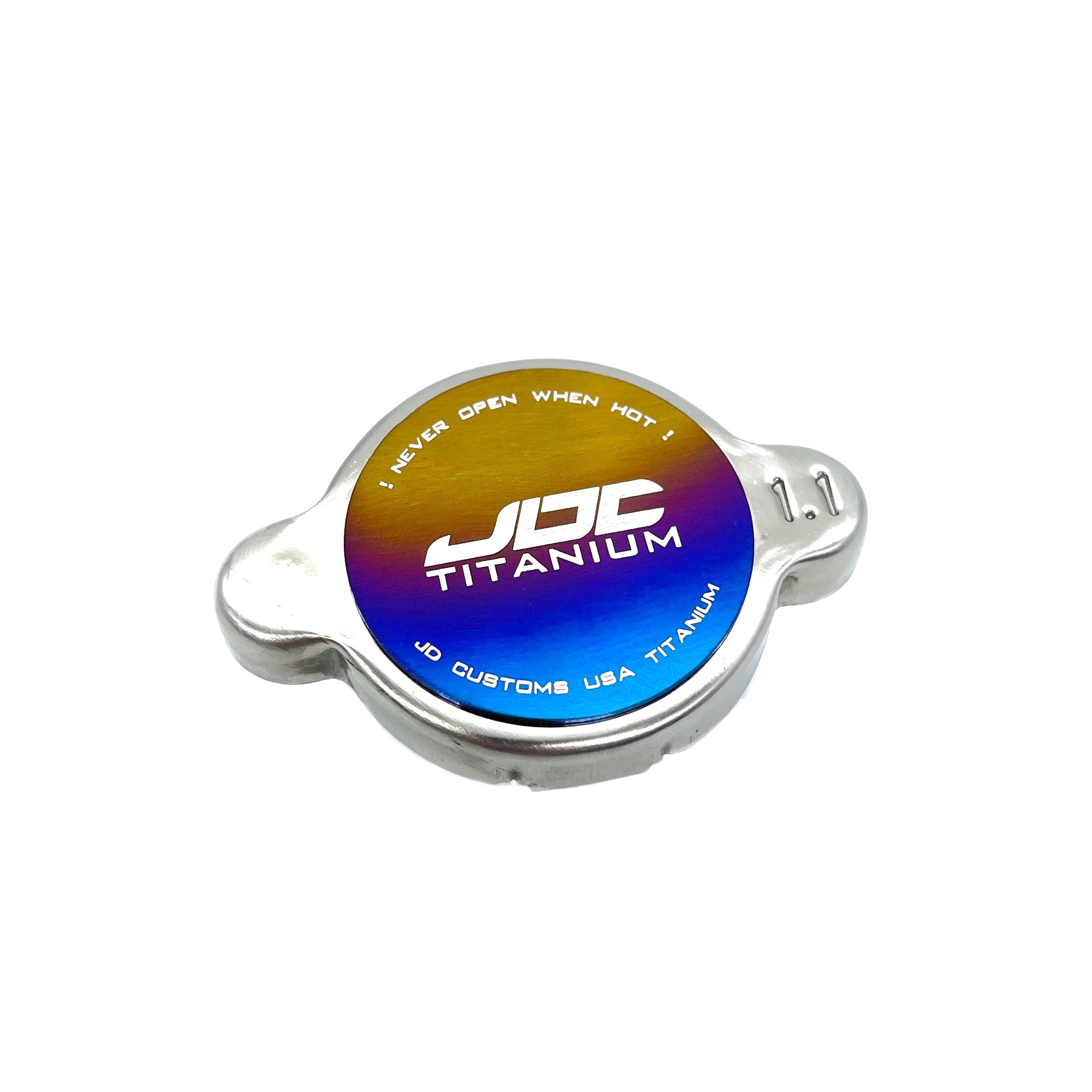 JDC Titanium Radiator Cap Plaque