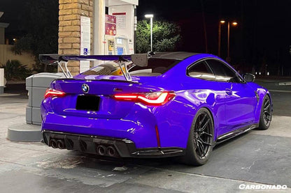 Alerón de maletero de fibra de carbono estilo Carbonado para BMW M4 F82 F80 M3 GTS2 (2014-2020)