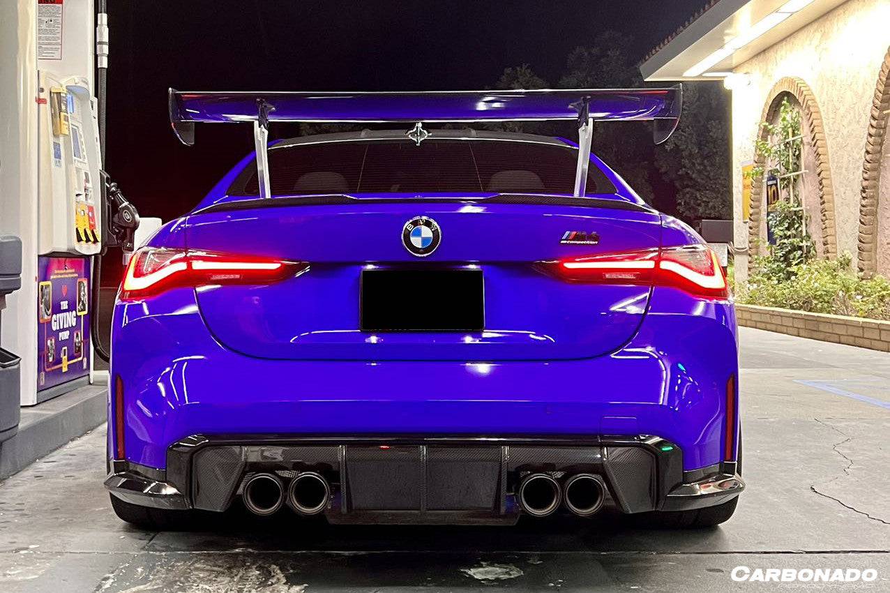 Alerón de maletero de fibra de carbono estilo Carbonado para BMW M4 F82 F80 M3 GTS2 (2014-2020)