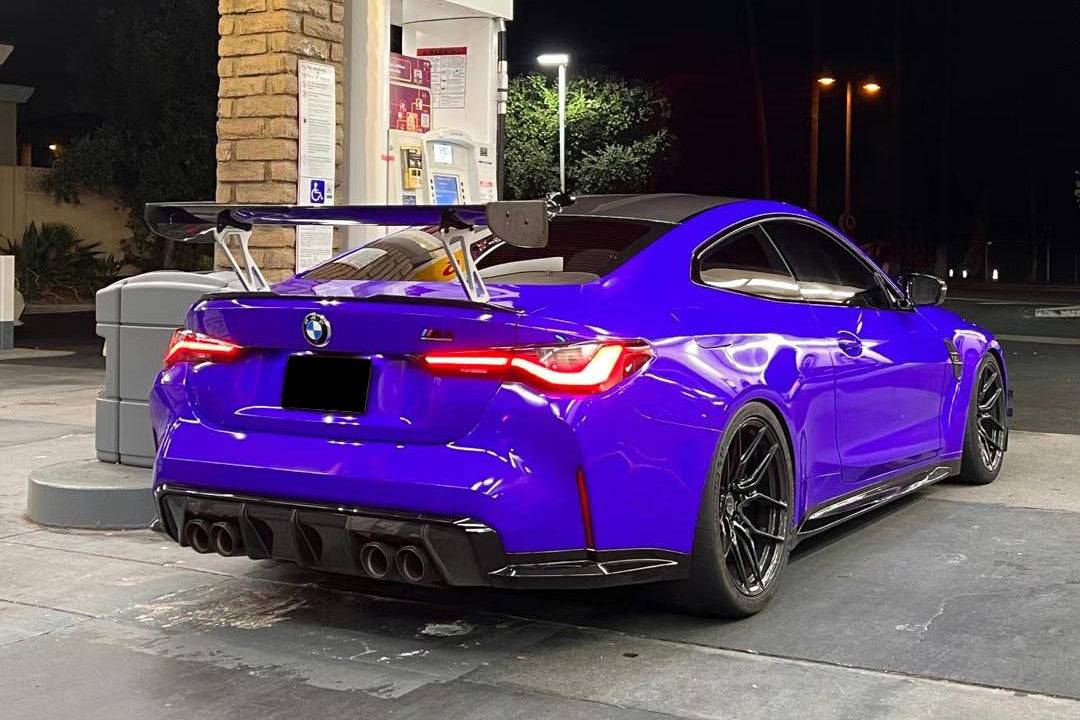 Alerón de maletero de fibra de carbono estilo Carbonado para BMW M4 F82 F80 M3 GTS2 (2014-2020)