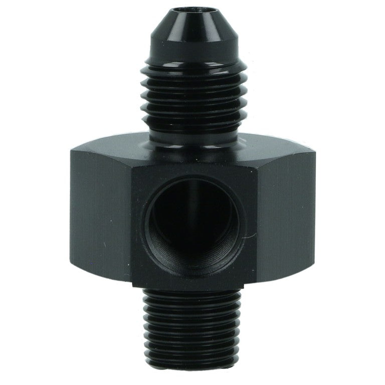 Thread Adapter -AN Male to Male with NPT Sensor Port (GA-D4N18N18-B)