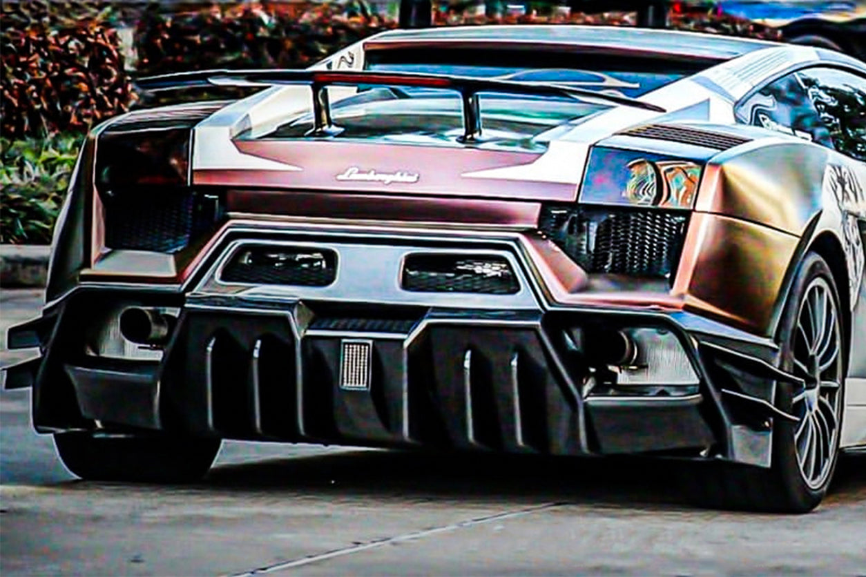 Parachoques trasero estilo IRON para Lamborghini Gallardo DarwinPRO 2004-2008