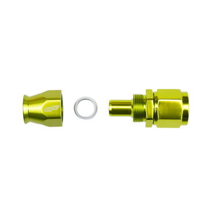 -6 AN Straight Female Aluminum Hose End (PTFE)