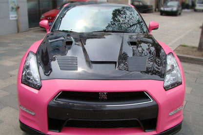 Carbonado 2008-2016 Nissan GTR R35 CBA  DBA GTC Style Carbon Fiber Hood