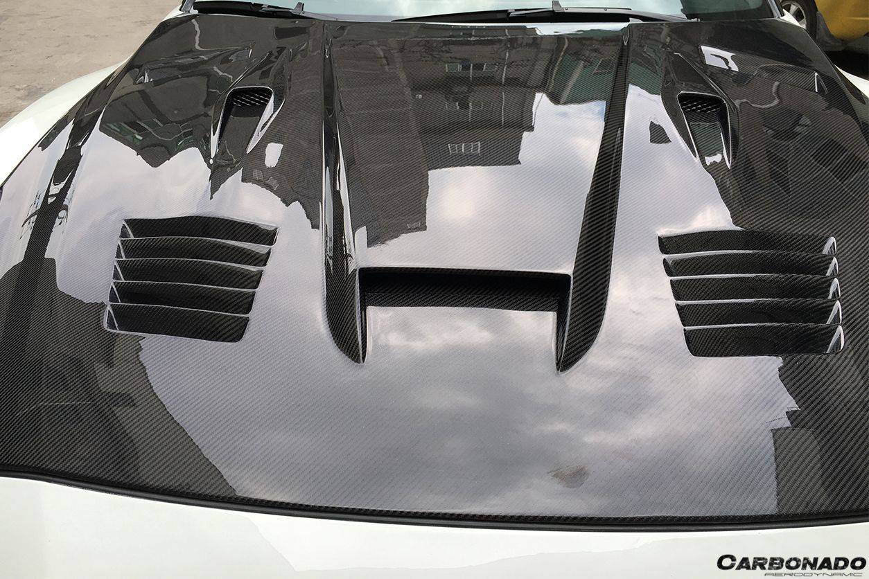 Carbonado 2008-2016 Nissan GTR R35 CBA  DBA GTC Style Carbon Fiber Hood