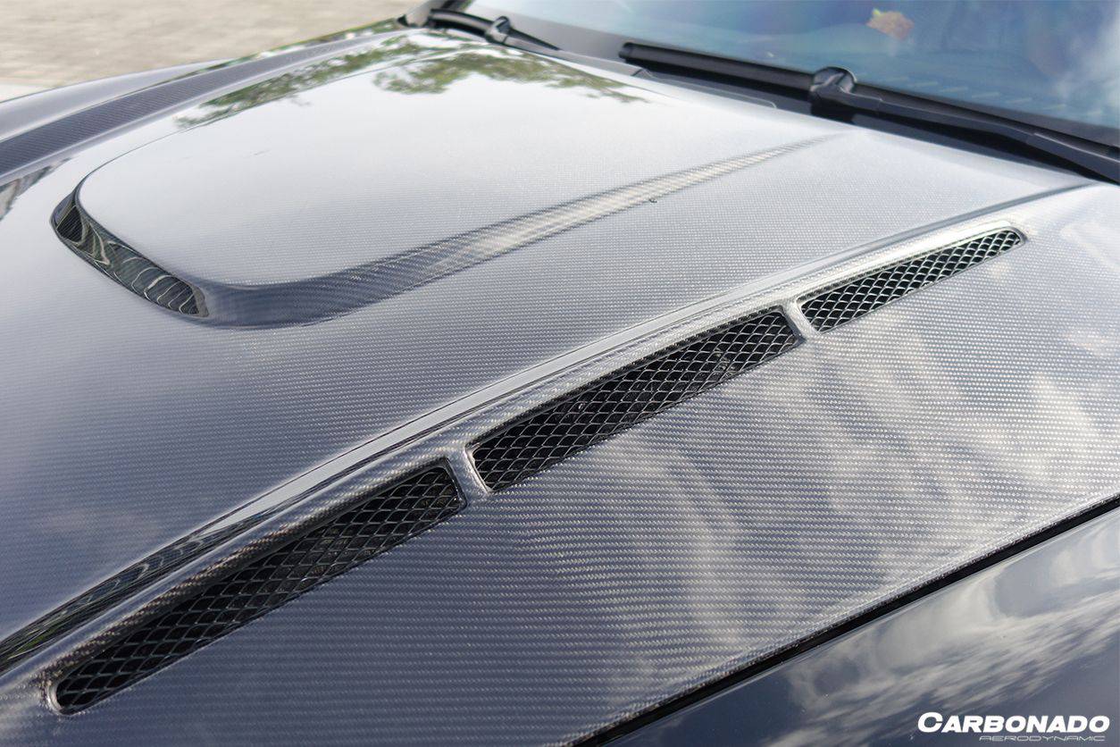 Capó de fibra de carbono estilo Porsche Cayenne 958.1 HM Carbonado 2011-2014