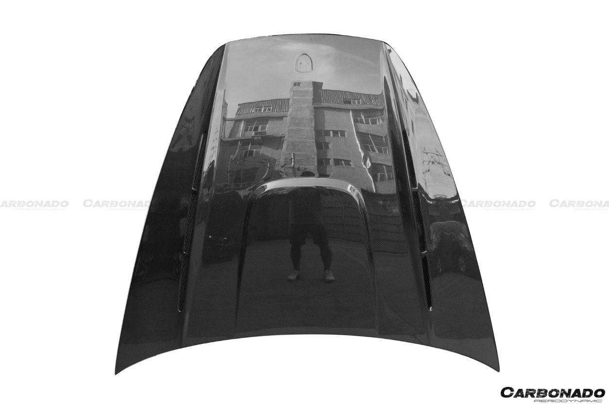 Capó de fibra de carbono estilo Porsche Cayenne 958.1 HM Carbonado 2011-2014