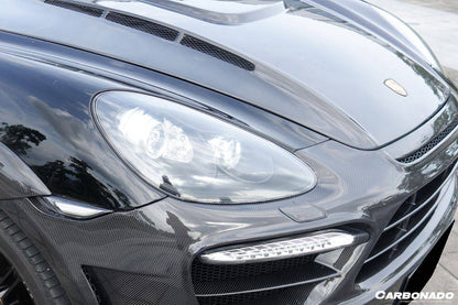 Capó de fibra de carbono estilo Porsche Cayenne 958.1 HM Carbonado 2011-2014