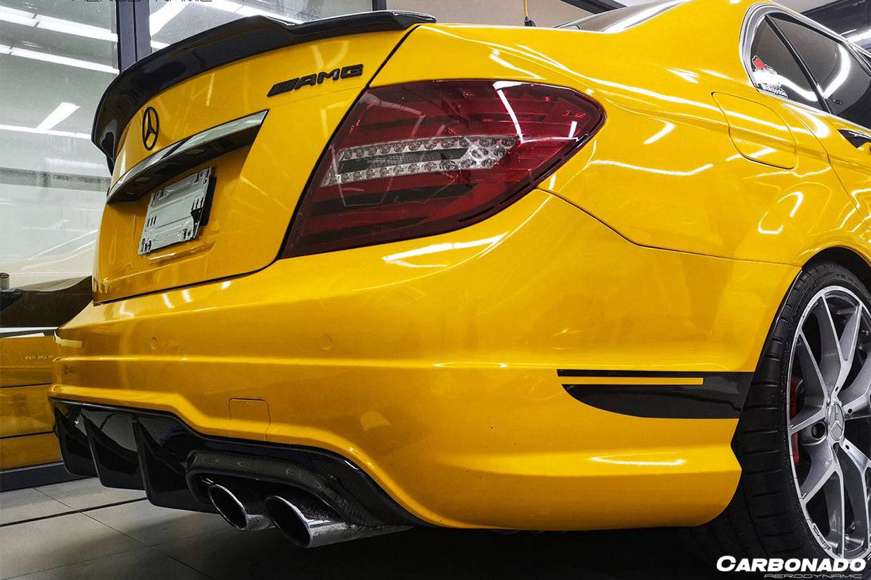 Carbonado 2008-2013 Mercedes Benz W204 Sedan C Class C63 AMG C74 Style Carbon Fiber Spoiler