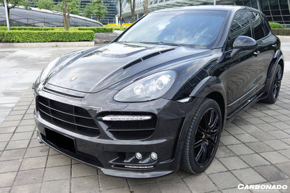 Capó de fibra de carbono estilo Porsche Cayenne 958.1 HM Carbonado 2011-2014