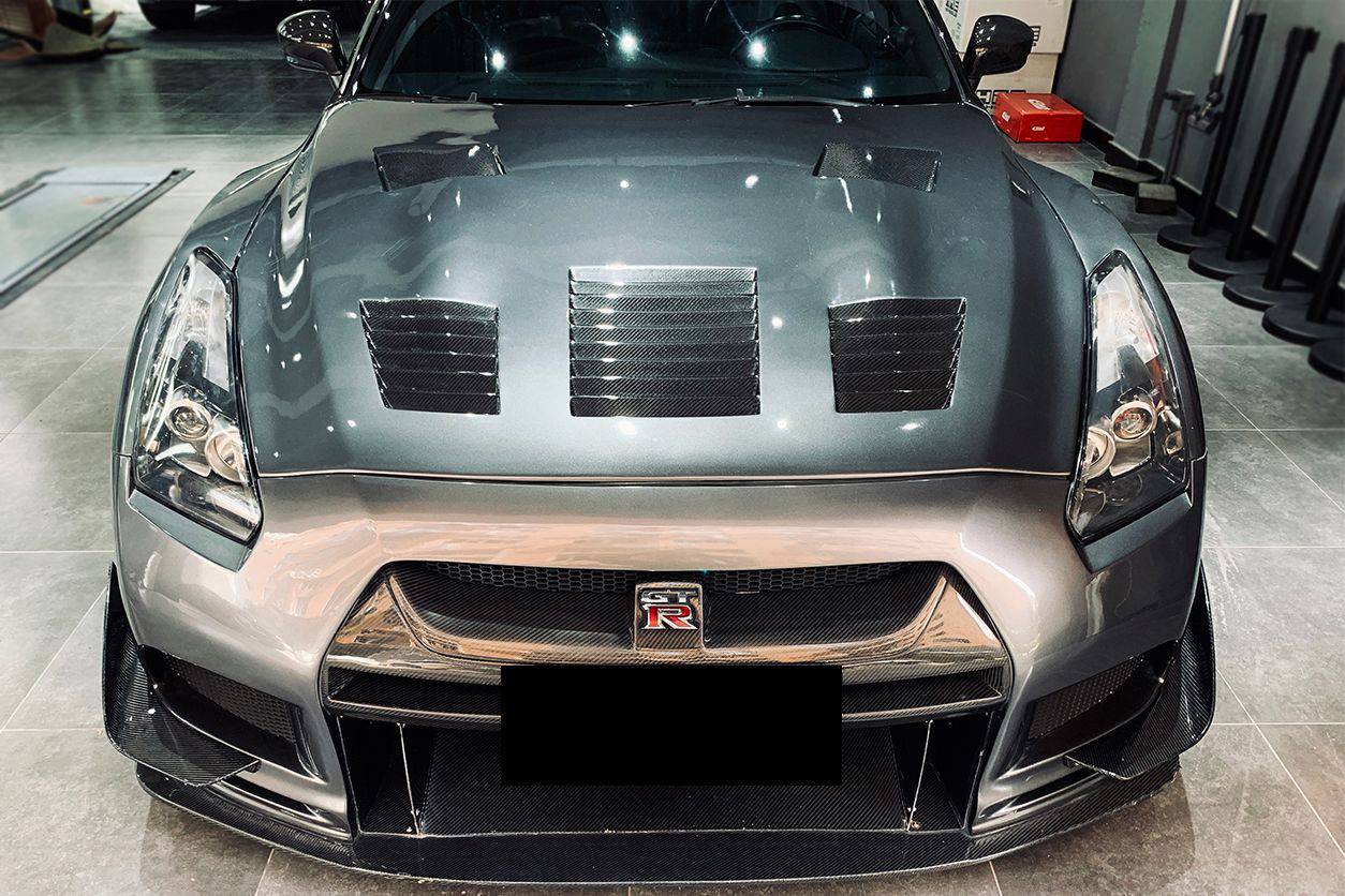 Carbonado TP Style Carbon Fiber Hood | 2008-2016 Nissan GTR R35