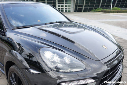 Capó de fibra de carbono estilo Porsche Cayenne 958.1 HM Carbonado 2011-2014