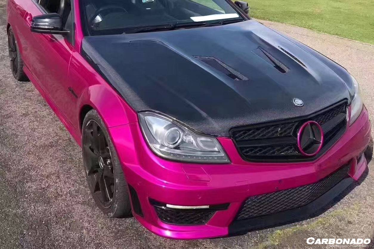 Carbonado 2012-2014 Mercedes Benz W204 C63 AMG BK Style hood