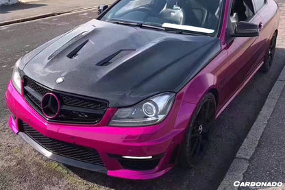 Carbonado 2012-2014 Mercedes Benz W204 C63 AMG BK Style hood