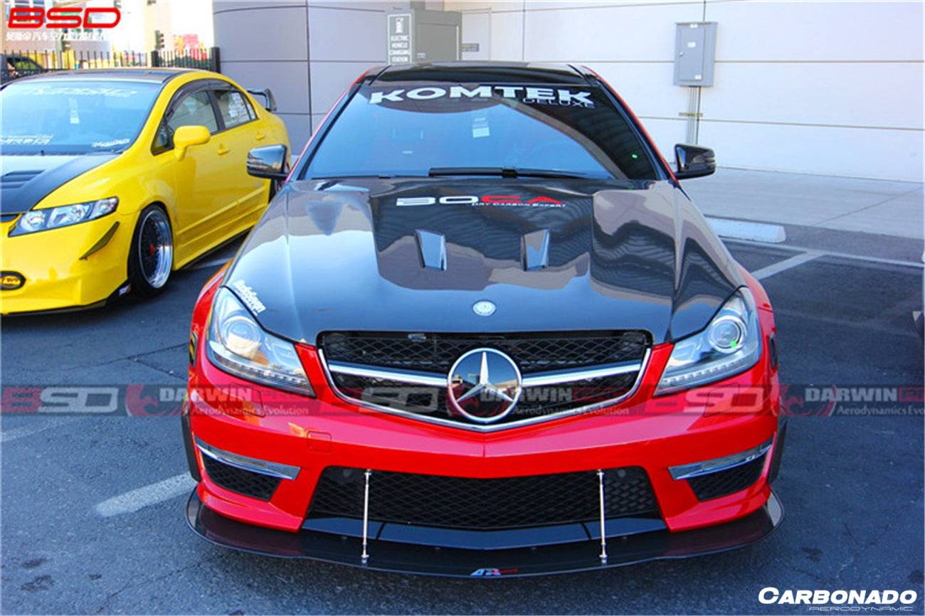 Carbonado 2012-2014 Mercedes Benz W204 C63 AMG BK Style hood
