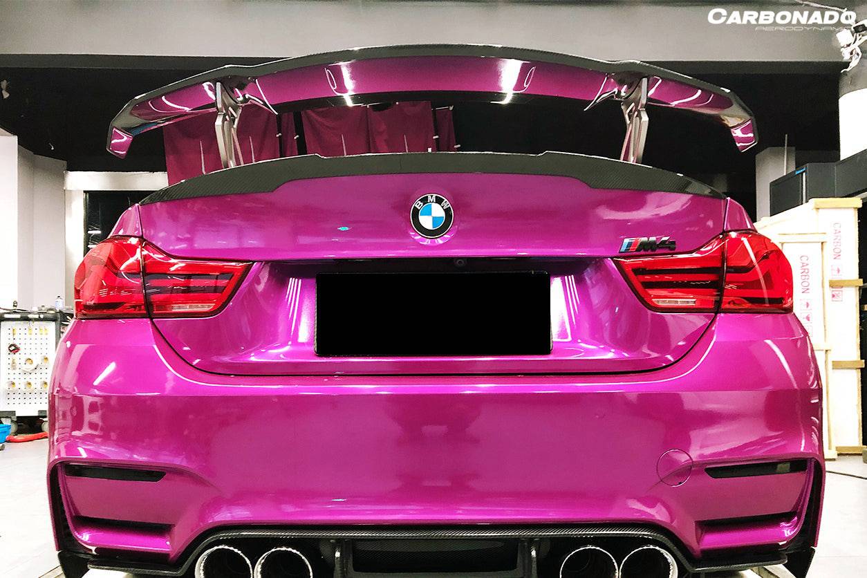 Alerón de maletero de fibra de carbono estilo VRS para BMW M3 F80 M4 F82 2014-2020 Carbonado