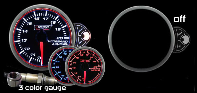 Prosport 2-1/16" Halo Wideband Air fuel ratio Gauge