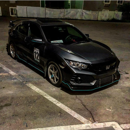 Aeroflow Dynamics Splitter V3 (2017-2021 Honda Civic Hatchback, Si Coupe, Si Sedan)