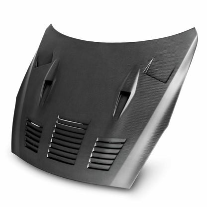 Seibon GTII-Style Dry Carbon Fiber Hood (09-16 GT-R)