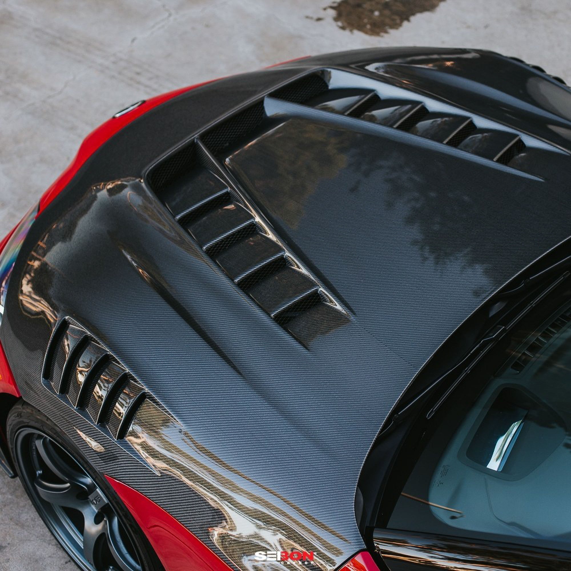 Seibon TV-Style Carbon Fiber Hood (MK5 Supra)