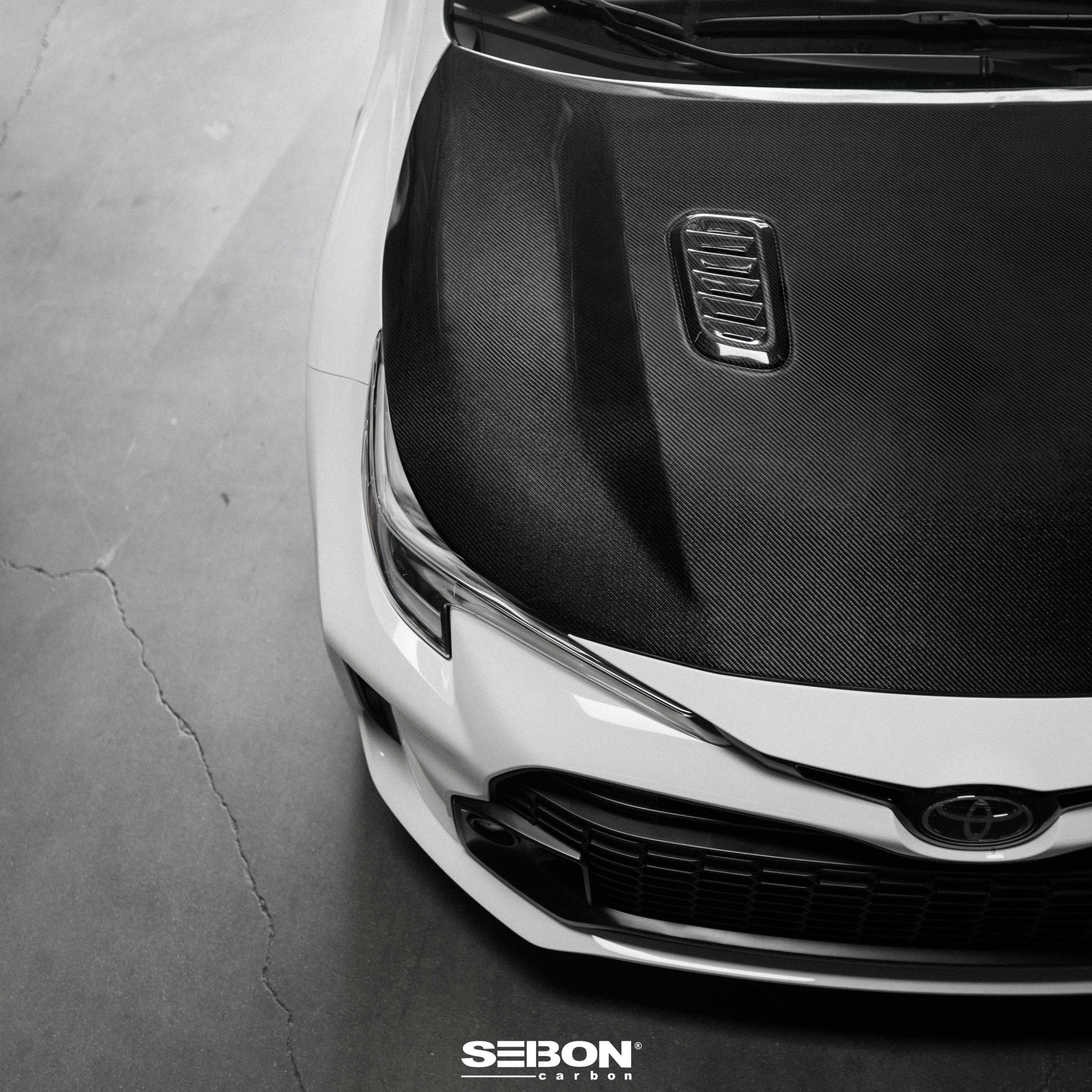 Seibon OE-Style Carbon Fiber Hood - Gloss Finish (2023 Toyota GR Corolla)