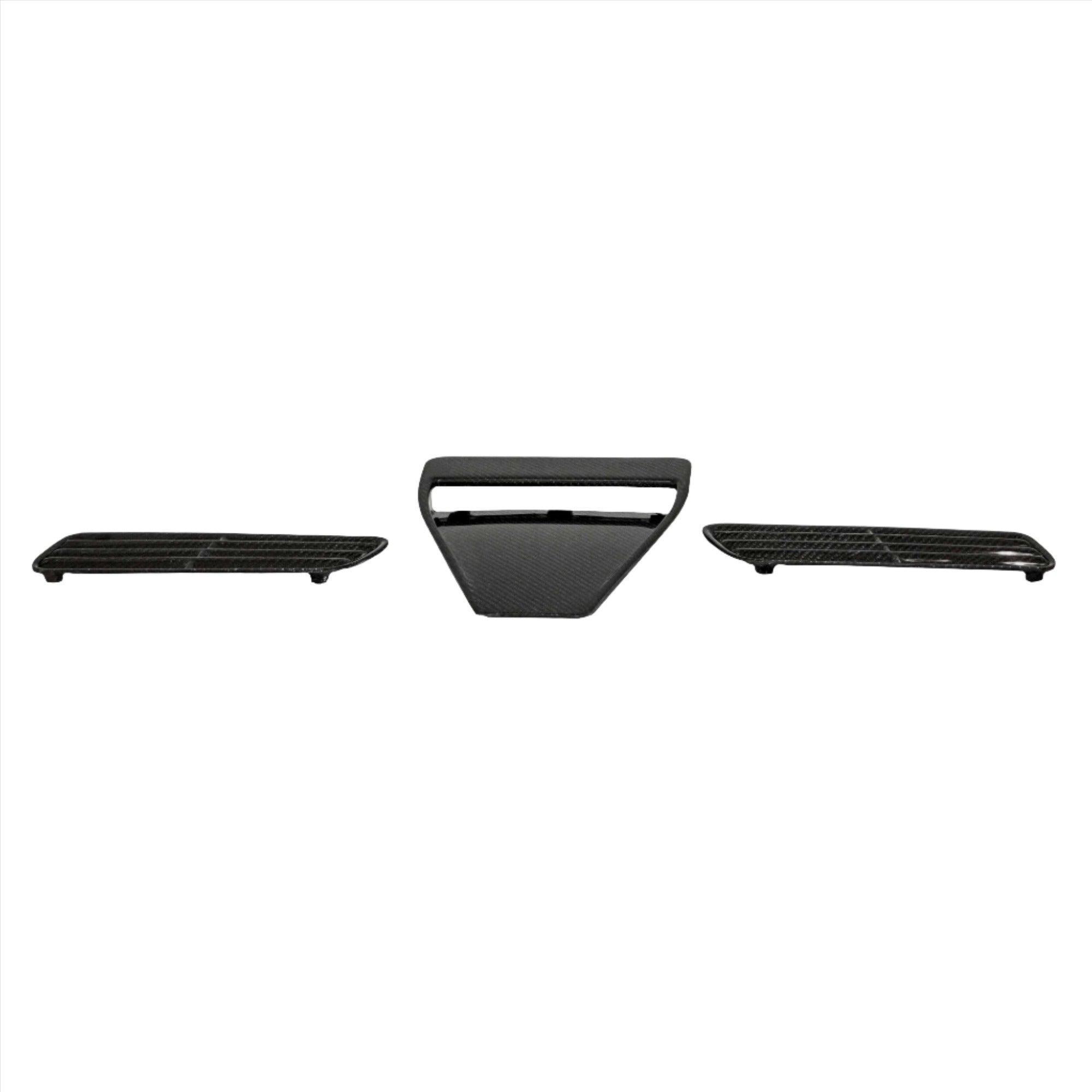 Seibon OEM-Style Carbon Fiber Hood Scoops for OEM Hood (Evo X)