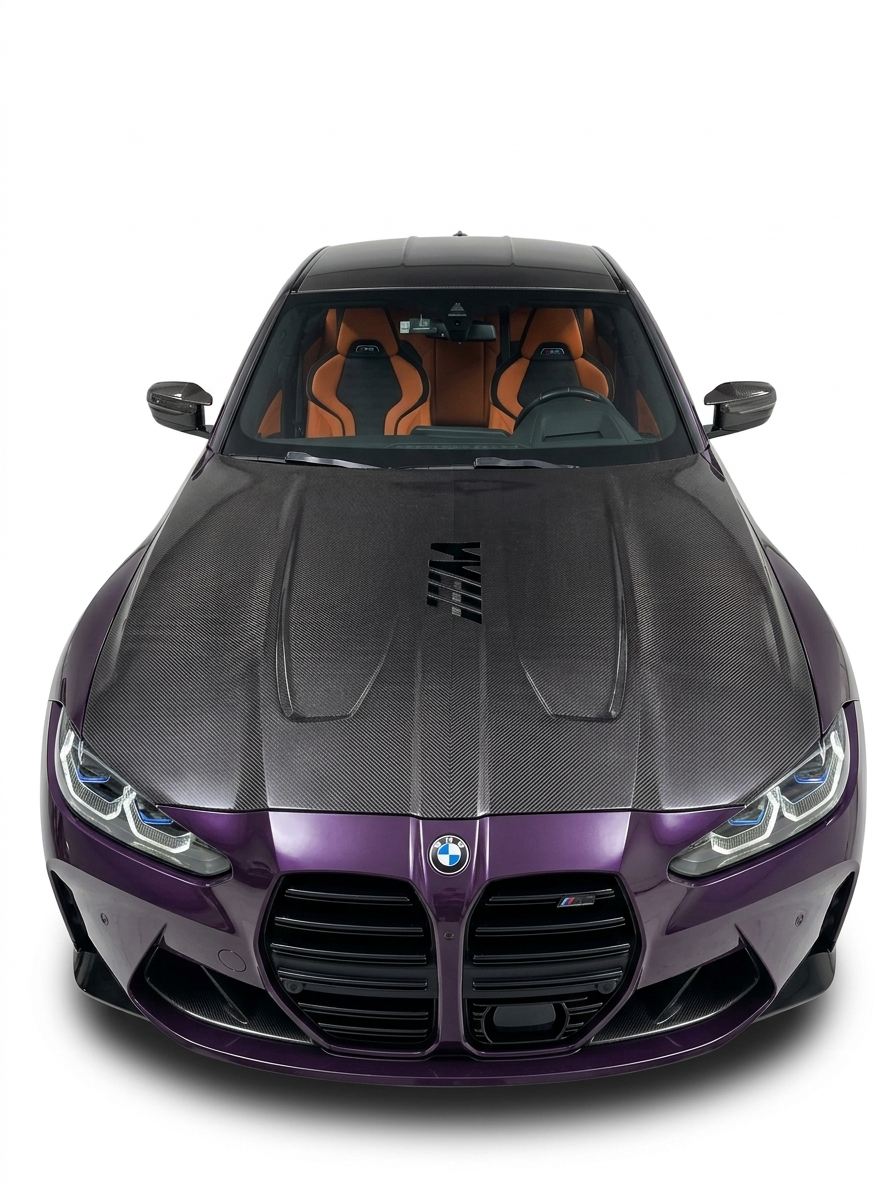 K2 Industries BMW 3 Series G80/G81 M3 & 4 Series G82/G83 M4 Carbon Fiber Front Hood (2019+)
