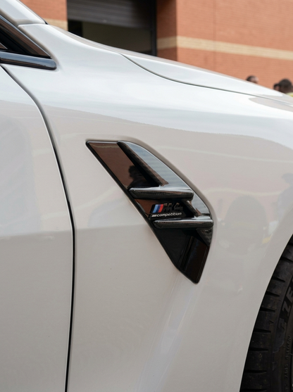 K2 Industries Dry Carbon Fiber Front Fender Vent Trim Set – BMW G80 M3 Competition (2021+)