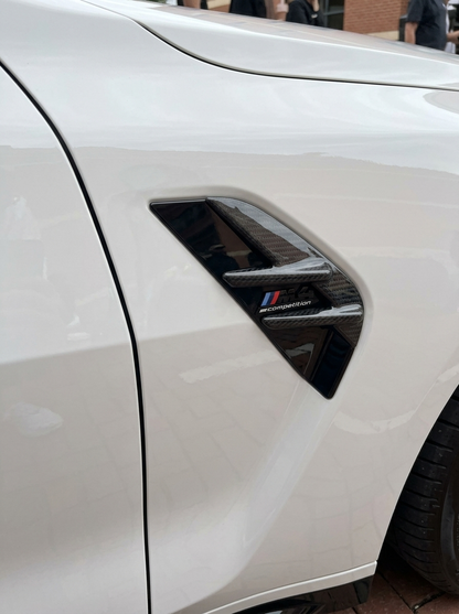 K2 Industries Dry Carbon Fiber Front Fender Vent Trim Set – BMW G80 M3 Competition (2021+)