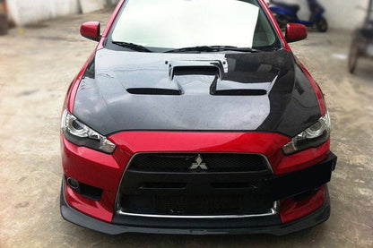 Capó de fibra de carbono estilo Mitsubishi Evolution 10 BS (2008-2016)