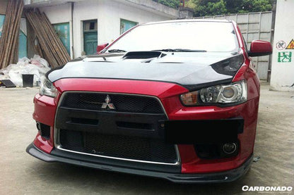 Capó de fibra de carbono estilo Mitsubishi Evolution 10 BS (2008-2016)