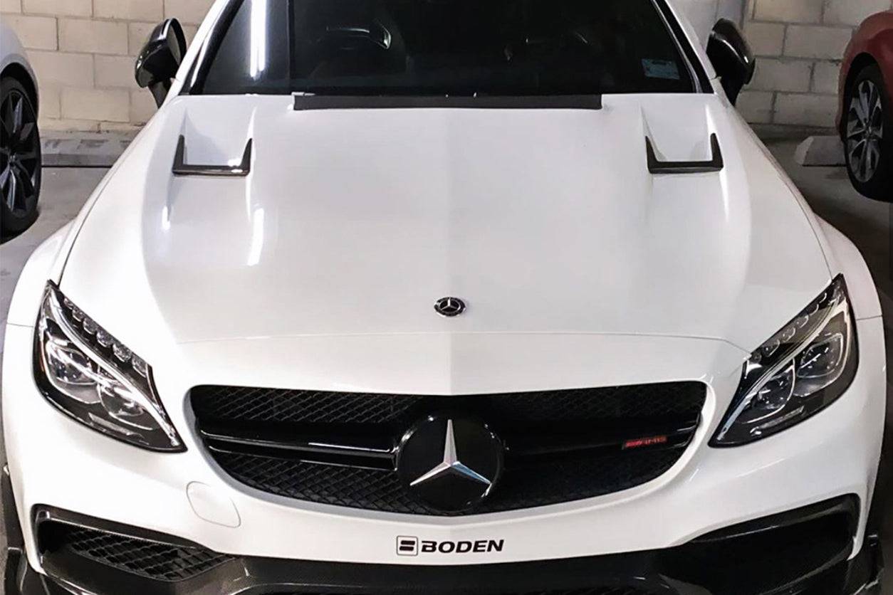 Carbonado 2015-2021 Mercedes Benz W205 C63S AMG Sedan & Coupe BKSS Style Hood