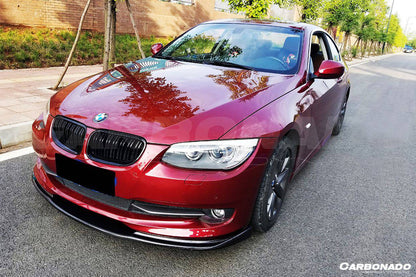 Carbonado 2008-2012 BMW 3 Series E93 HM Style Carbon Fiber Front Lip