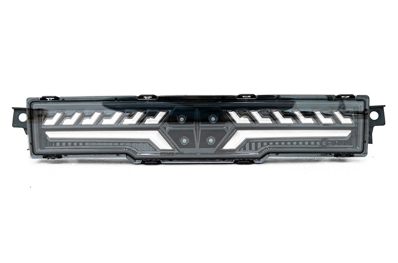 Luz antiniebla trasera OLM V2 F1 (lente transparente, base negra, barra blanca) - BRZ/GR86 2022