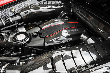 Carbonado 2015-2023 Ferrari 488 GTB 488 PISTA F8 Dry Carbon Fiber Inner Underscreen panel Replacemnt