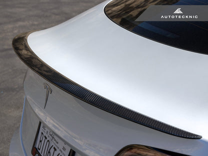 Alerón de maletero de carbono seco de alto rendimiento AutoTecknic - Tesla Model 3 