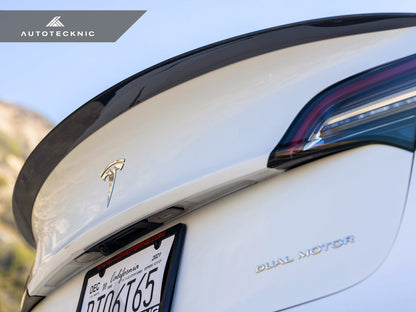 Alerón de maletero de carbono seco de alto rendimiento AutoTecknic - Tesla Model 3 